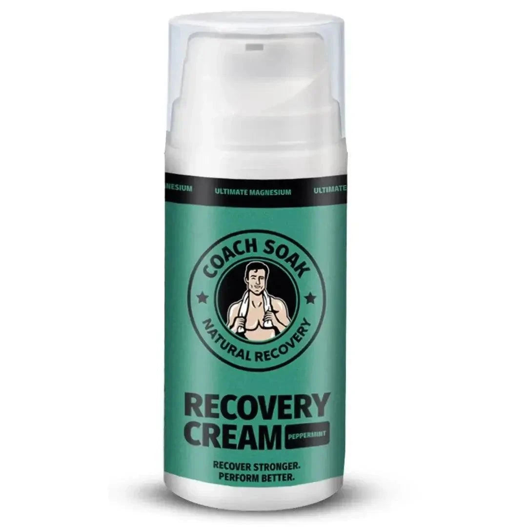 Coach Soak Magnesium Recovery Cream helps relieve cramps, soreness, and tension so you bounce back stronger, faster.