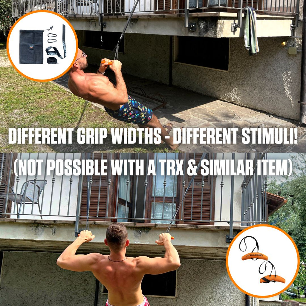 Maximizing workout variety with the A90 Sling Trainer: unlocking diverse muscle activation outdoors!