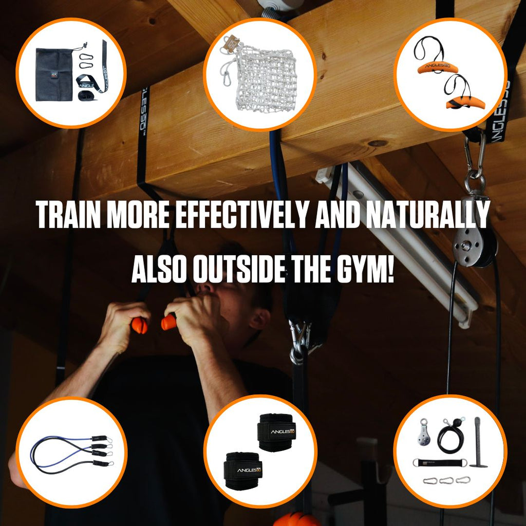 Maximize your workout routine beyond the gym with versatile A90 Buddy Set training equipment that adapts to any environment, enhancing grip/pull power and reducing joint stress.