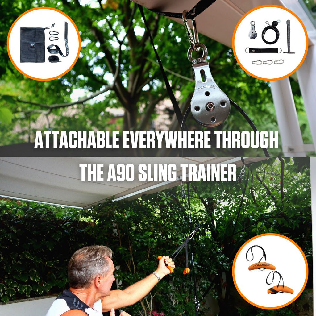 Maximize your workout anywhere: the A90 Cable Pulley - versatile, portable fitness equipment for all levels.