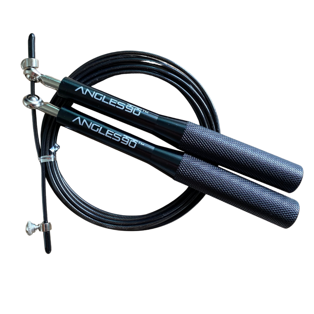 A90 Jump Rope with adjustable cable length, designed for fitness and outdoor training.