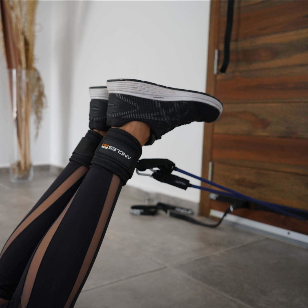 A person working out their legs using the A90 Leg Day Set, highlighting the focus on fitness and strength training.
