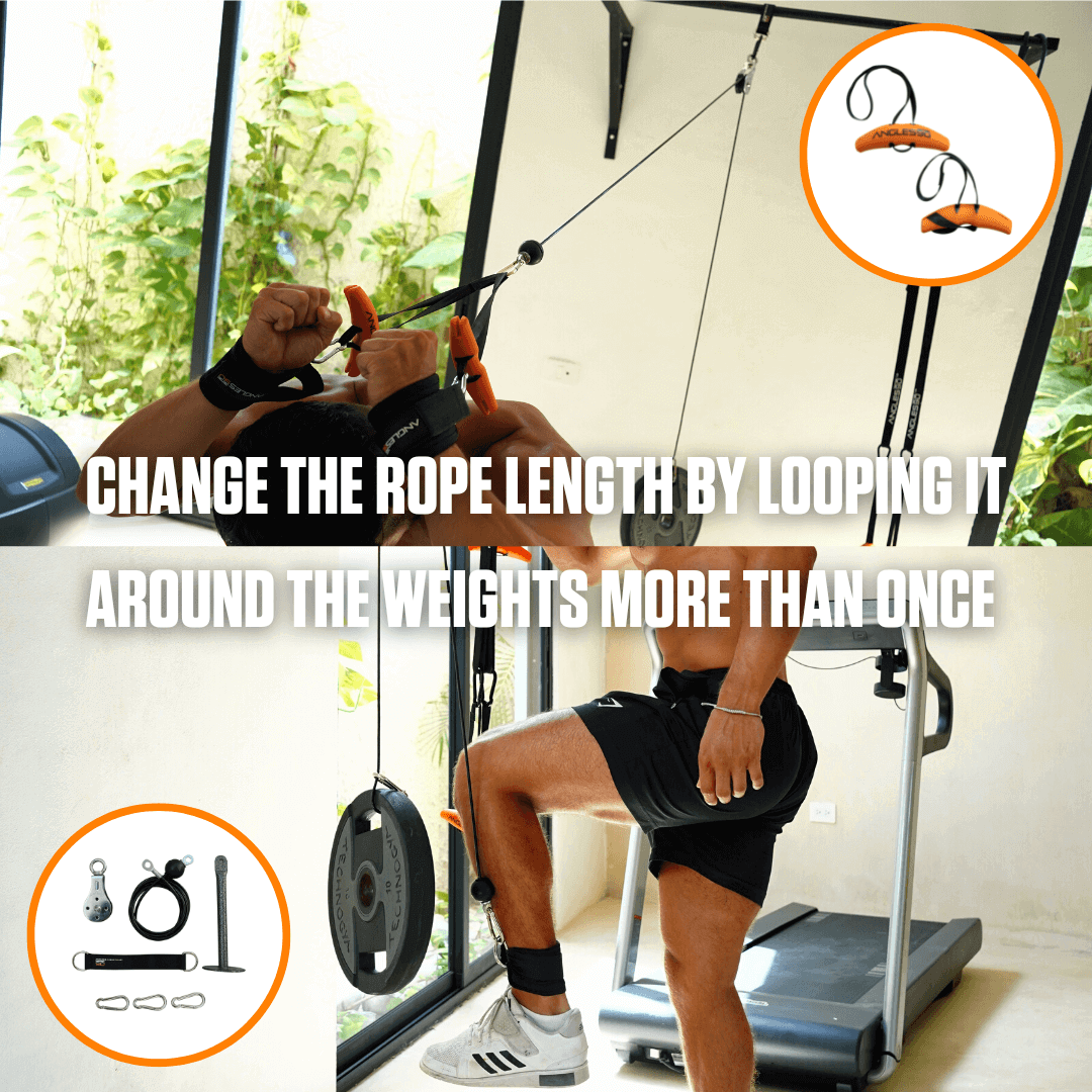 Cable Pulley Set I A90 Ultimate Workout Bundle Gym Gear – Angles90®